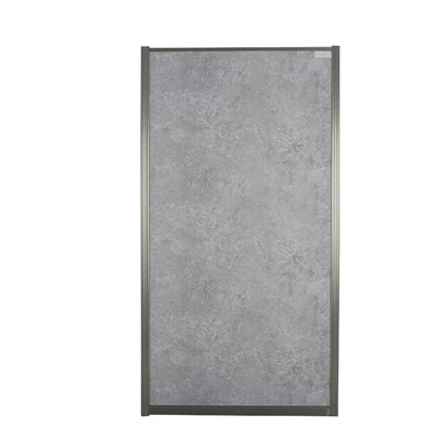 Pannello da parete in PVC in cemento grigio marmo largo 1 metro